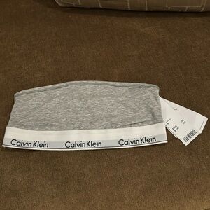 URBAN OUTFITTERS CALVEIN KLEIN Gray bra top unlined bandeau size M